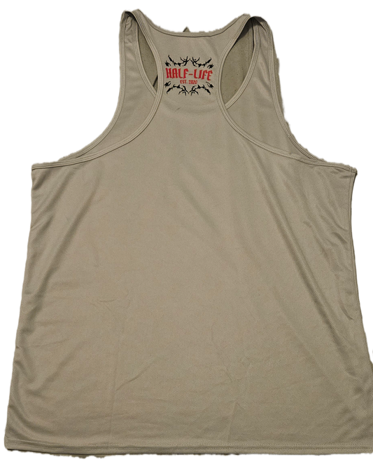 Y back stringer Mesh Tank Top