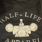 Black Cotton blend Hoodie Women's Half-Life apparel Logo on the back