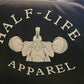 Black Cotton blend Hoodie Women's Half-Life apparel Logo on the back